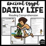 Ancient Egypt Daily Life Informational Text Reading Compre