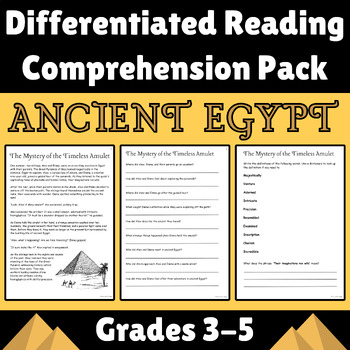 Preview of Ancient Egypt Differentiated Reading Activities