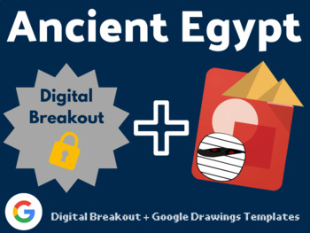 Preview of Ancient Egypt Digital Bundle (Digital Breakouts, Google Drawings Activity)