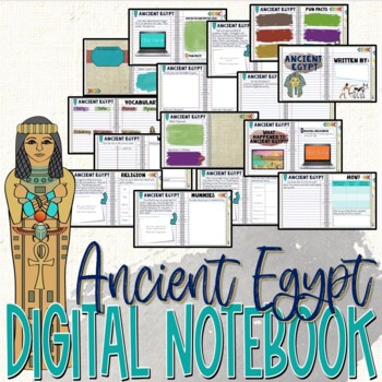 Preview of Ancient Egypt Digital Interactive Notebook for Distance Learning