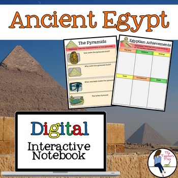 Preview of Ancient Egypt Digital Interactive Notebook for Google Drive