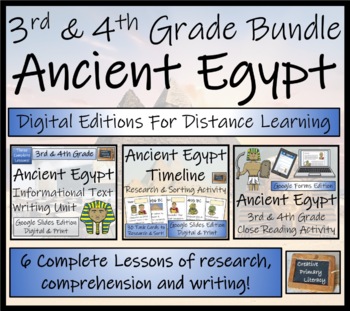 Preview of Ancient Egypt Timeline & Activity Bundle Digital & Print | 5th Grade & 6th Grade