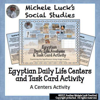 Preview of Ancient Egypt & Egyptian Daily Life Activity with Task Cards