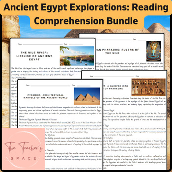 Preview of Ancient Egypt Explorations: Reading Comprehension Bundle