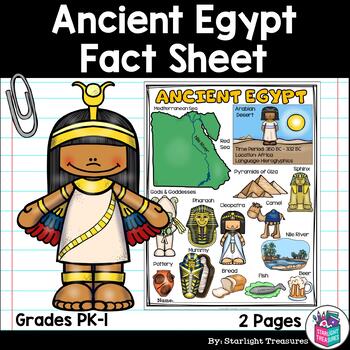 Preview of Ancient Egypt Fact Sheet: Ancient Civilizations