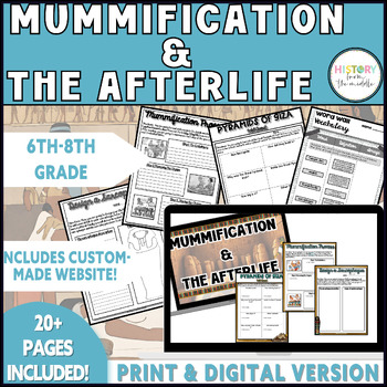 Preview of Mummification and the Afterlife -  Ancient Egypt - Print and Digital
