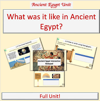 Preview of Ancient Egypt Full Unit | Interactive Notepad | Pyramid | Pharaohs | Lesson Plan
