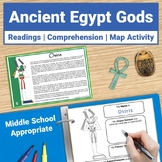 Ancient Egypt Gods & Mythology Reading Comprehension - MID