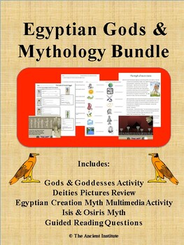 Preview of Ancient Egypt Gods & Myths Bundle: In-Person, Online, or Distance Learning