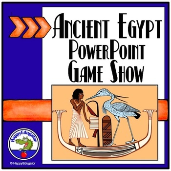 Preview of Ancient Egypt Gods and Goddesses Quiz Show PowerPoint Game Jeopardy Style
