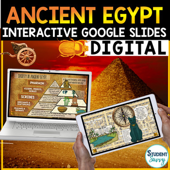 Preview of Ancient Egypt Google Classroom Distance Learning | Interactive Digital