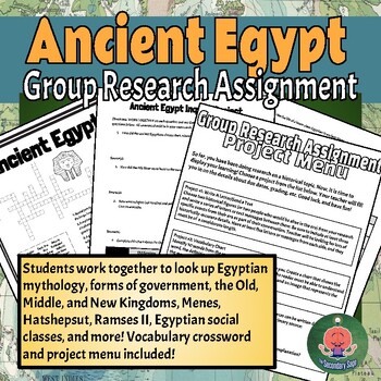 Preview of Ancient Egypt Group Research Assignment/Project