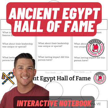 Preview of Ancient Egypt Hall of Fame - Pharaohs Activity - Reading, Quiz