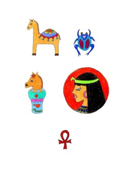 Preview of Ancient Egypt Hand Colored Clip Art, Follow Me Some Are Free