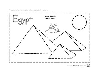 Preview of Ancient Egypt Handwriting Packet