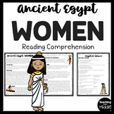 Ancient Egypt Women Reading Comprehension Informational Te