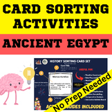 Ancient Egypt History Card Sorting Activity - PDF and Digital