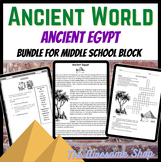 Ancient Egypt History/ELA Block Bundle for Middle School History