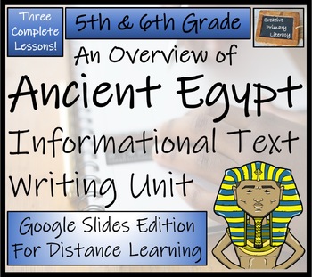 Preview of Ancient Egypt Informational Writing Unit Digital & Print | 5th Grade & 6th Grade