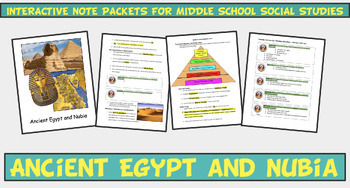 Preview of Ancient Egypt Interactive Digital Note Packet for Middle Schoolers