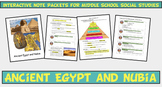 Ancient Egypt Interactive Digital Note Packet for Middle S