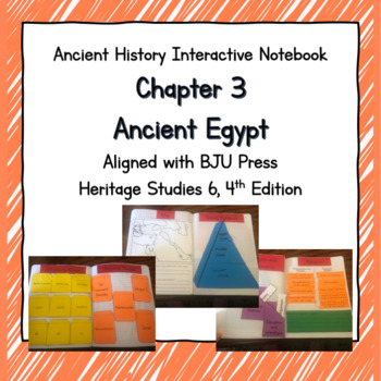 Preview of Ancient Egypt Interactive Notebook- BJU Press Aligned