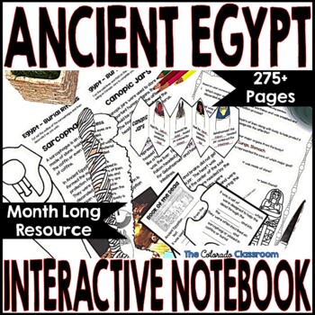 Preview of Ancient Egypt Activities and Interactive Notebook Bundle
