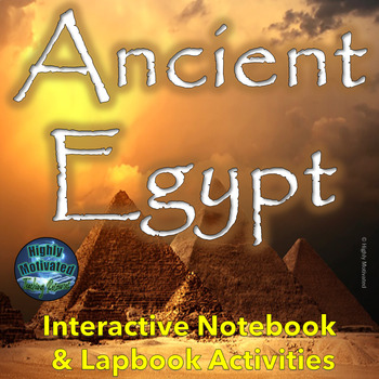 Preview of Ancient Egypt Interactive Notebook and Lapbook Activities with Test Prep Passage