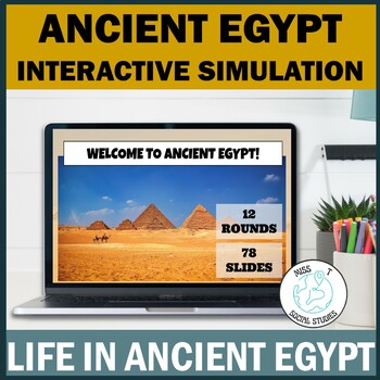 Preview of Ancient Egypt Sixth Grade and Middle school Interactive Game: Life in Egypt