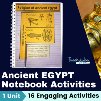 Preview of Ancient Egypt Interactive Student Notebook Foldable Activities