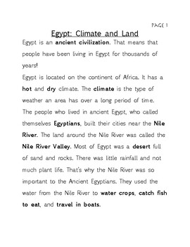 Preview of Ancient Egypt Interactive Study Notes