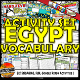 Ancient Egypt Interactive Vocabulary Activity Set -Both Pa