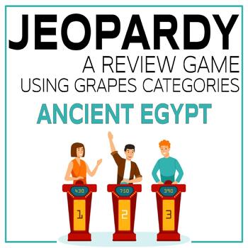 Preview of Ancient Egypt JEOPARDY Review Game Using GRAPES Categories- Fun! No Prep!