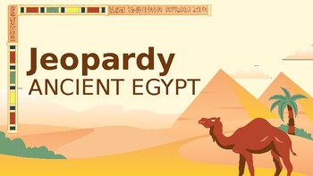 Preview of Ancient Egypt Jeopardy Game
