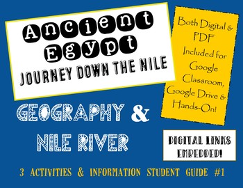 Preview of Ancient Egypt Journey Down the Nile: Geography & Nile River PDF & Google Format!