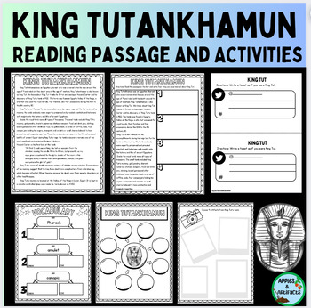 Preview of Ancient Egypt: King Tutankhamun Reading Passage and Activities
