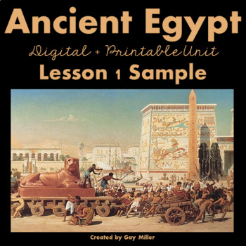 Preview of Ancient Egypt Lesson 1 The Nile River Sample Unit