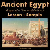 Ancient Egypt Lesson 1 The Nile River Sample Unit