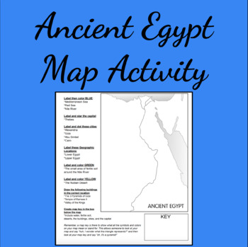 Preview of Ancient Egypt Map Activity