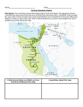 Preview of Ancient Egypt Map Handout