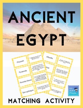 Preview of Ancient Egypt - Matching Vocabulary Cards FREEBIE