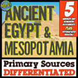 Ancient Egypt & Mesopotamia Reading Passages | Egypt Mesop