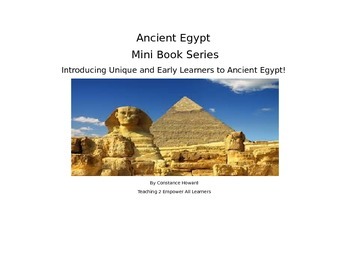 Preview of Free Distance Learning Ancient Egypt Mini Books