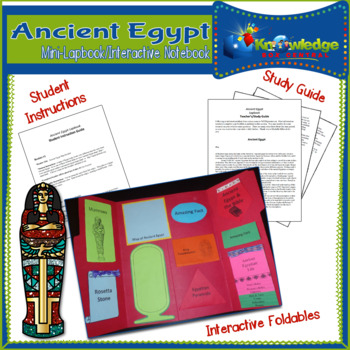 Preview of Ancient Egypt Mini-Lapbook / Interactive Notebook