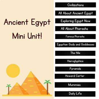 Preview of Ancient Egypt Mini Unit