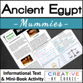 Ancient Egypt Mummies Informational Text and Mini-Book Activity