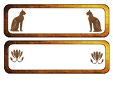Ancient Egypt Name Tags or Bulletin Headers