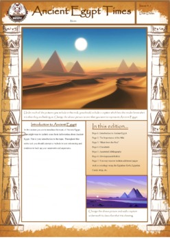 Preview of Ancient Egypt Newspaper Project & Template