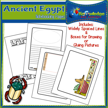 Preview of Ancient Egypt Notebooking Pages
