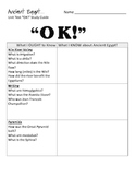 Ancient Egypt "OK" Study Guide